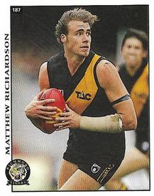 1998 Select AFL Stickers #187 Matthew Richardson Front